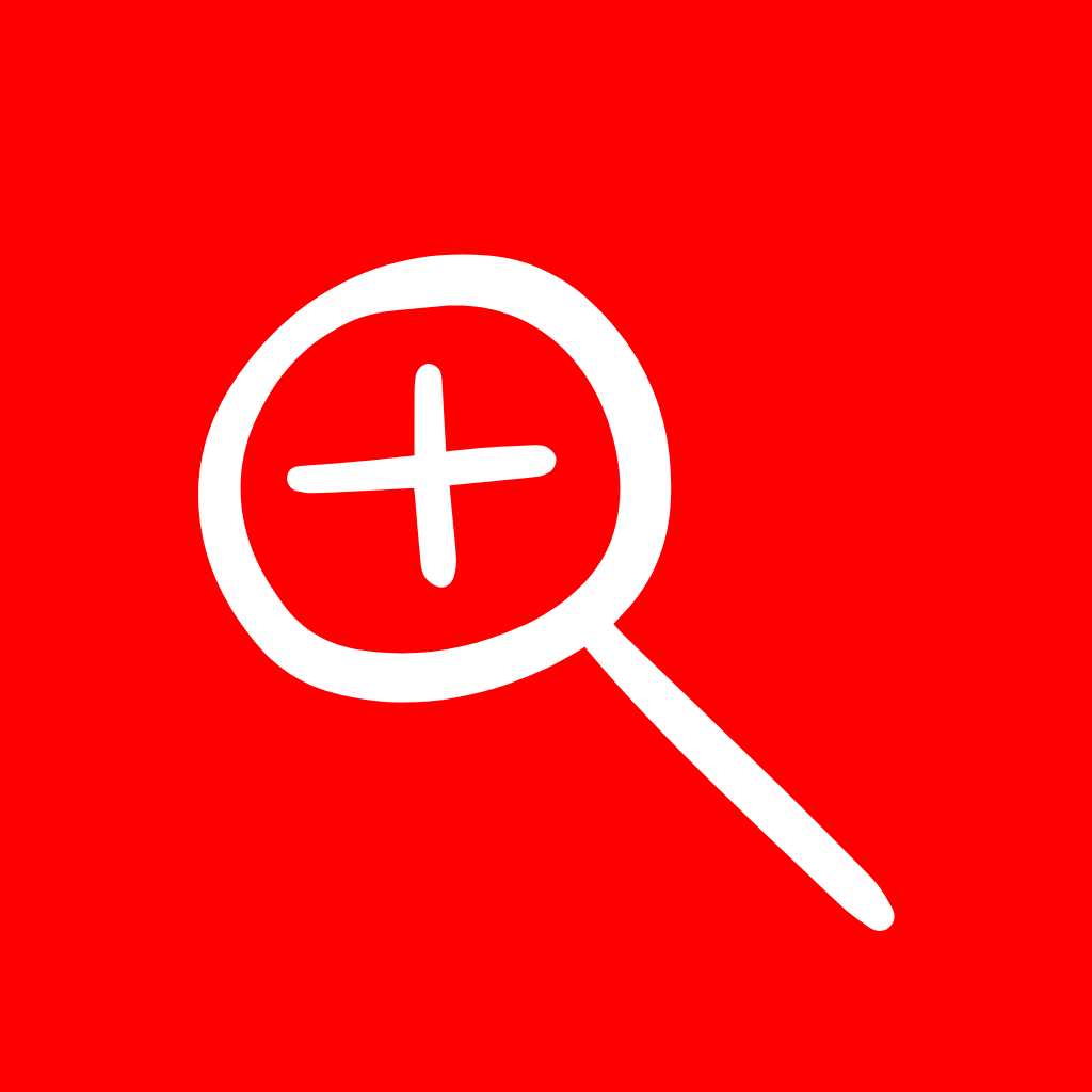 Red App Icon Magnifier