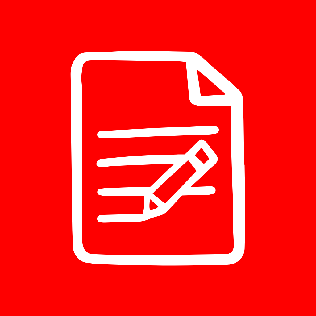 Red App Icon Notes