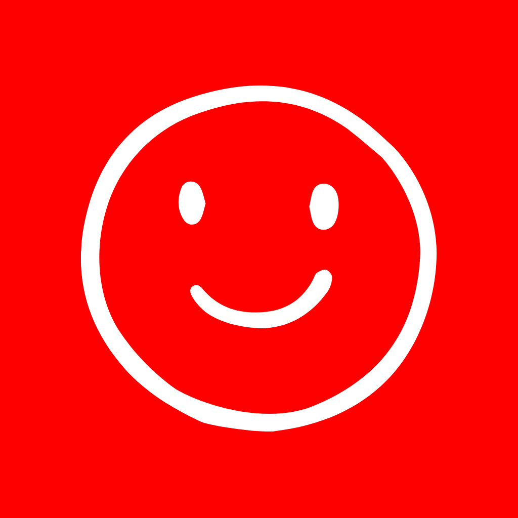 Red App Icon Smile