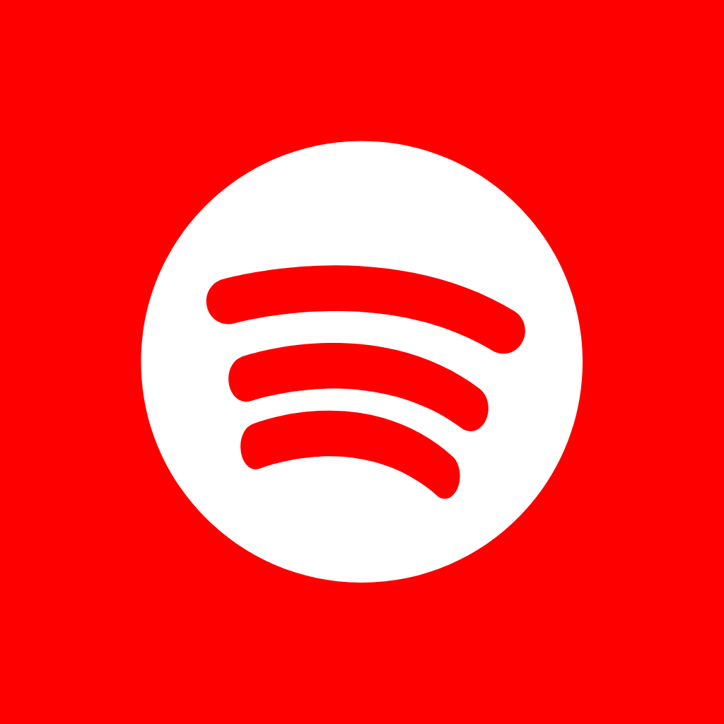 Red App Icon Spotify