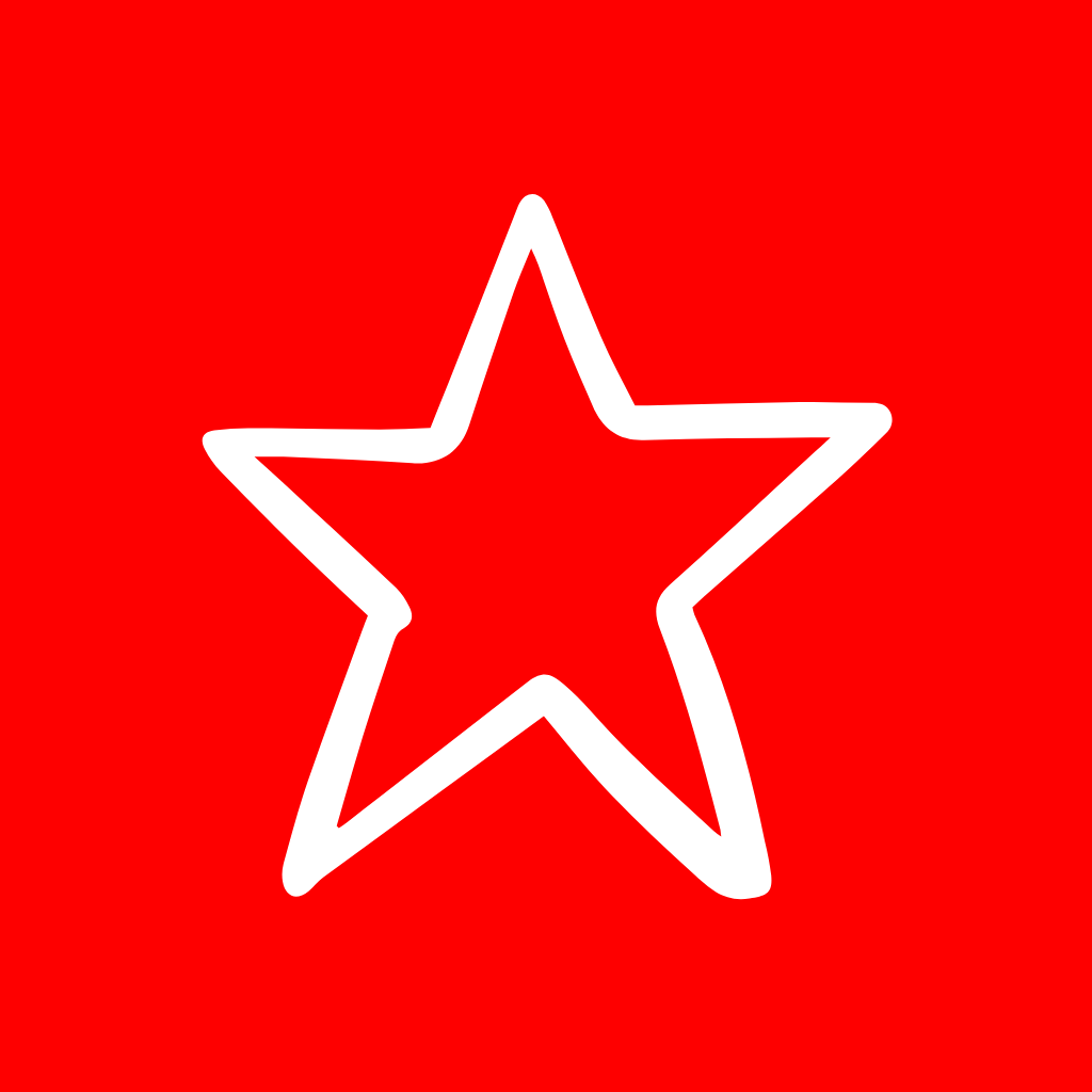 Red App Icon Star