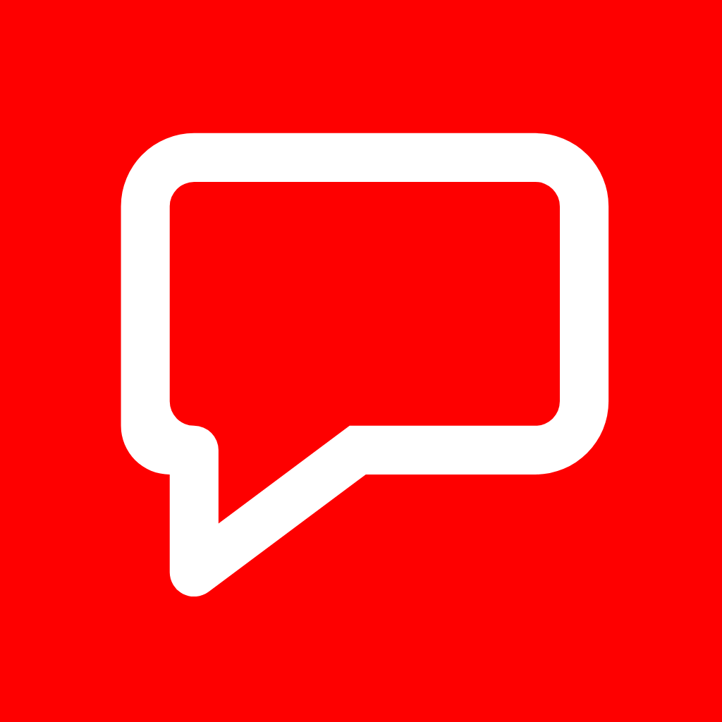 Red App Icon Text Message