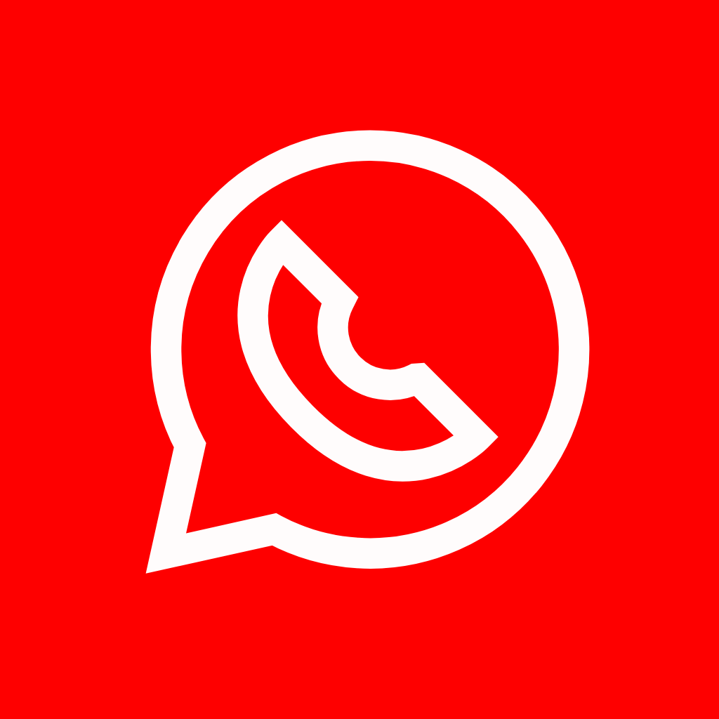 Red App Icon Whatsapp