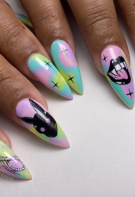 Bunny Punk Nails