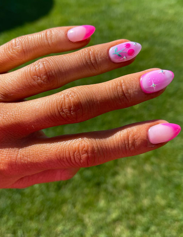 Pink Peony Magic Nails