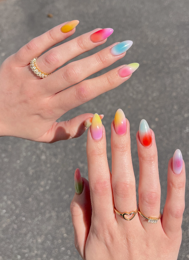 Prism Fade Nails